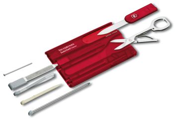 Victorinox SwissCard rubin transparent 