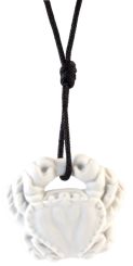 Meissen Anhänger Sternzeichen Krebs, Weiß, Biskuit, 3 X 3,4 Cm 
