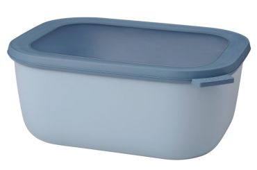 Mepal Multischüssel Cirqula Rechteckig 3000 ml Nordic Blue 