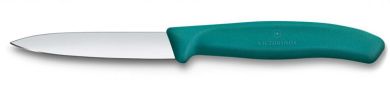 Victorinox Swiss Classic, Gemüsemesser, 8cm, Gerade, Mittelspitz, Grün 
