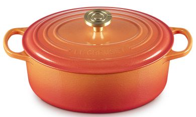 Le Creuset Bräter Oval Signature 29 cm Flamme Dorée Limited Edition 