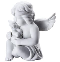 Rosenthal Engel mit Hase Gross Weiss Matt 