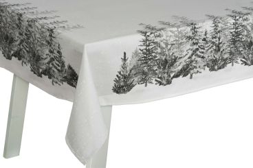 Pichler Tischdecke 150x250 cm Foret grey 100% CO 