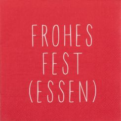 Räder Dining Servietten 33x33 cm Frohes Fest (Essen) 20 Stk. 