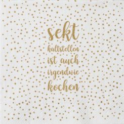 Räder Cocktailservietten 25x25 cm Sekt kaltstellen (20 Stk.) 