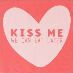 Räder Servietten 33x33cm Kiss me we can eat later (20 St.) 