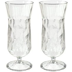 Koziol Superglas 400 ml Club No. 17 2er-Set crystal clear 