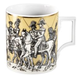 Meissen Henkelbecher, Form Berlin , Dresdner Fürstenzug, V 0,25 L 