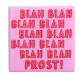 Gift Company Love tiles Untersetzer Motiv: Blah blah Prost rosa 