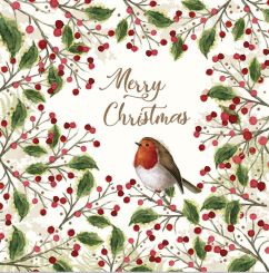 Paperproducts Servietten 33x33 cm Merry Bird 