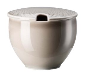 Rosenthal Junto Pearl Grey Zuckerdose mit Einschnitt 