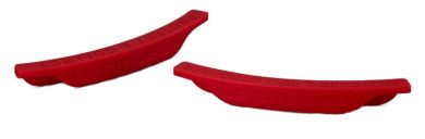 Le Creuset 2er-Set Stapelschutz Kirschrot aus Silikon 