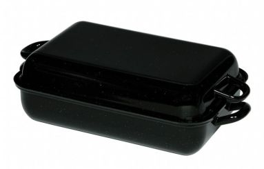 Riess Profi Bratpfanne mit Deckel 37x26 cm 