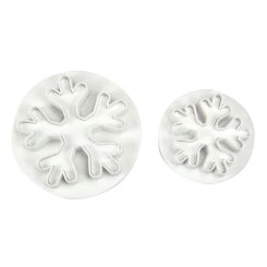 Städter Profi-Ausstecher mit Auswerfer Schneeflocke 2-tlg. 40/55 mm 