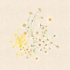 Garnier-Thiebaut Serviette Daisy Chanvre 45x45 Cm 50% Leinen/50% Baumwolle 
