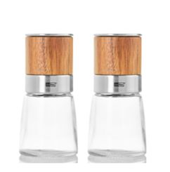 AdHoc Geschenkset Kräuter- und Gewürzschneider Akasia Akazienholz/Edelstahl/Glas 