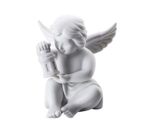 Rosenthal Engel mit Laterne Klein Weiss Matt 