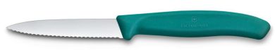 Victorinox Swiss Classic, Gemüsemesser, 8cm, Wellen, Mittelspitz, Grün 