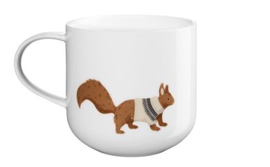 ASA Selection Henkelbecher, Red Squirrel Xmas, L. 92mm, B. 92mm, H. 95mm 