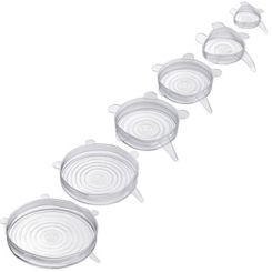 Westmark 6 Frischhaltedeckel aus Silikon Round 