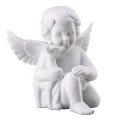 Rosenthal Engel mit Bambi Gross Weiss Matt 