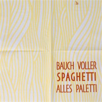 Räder Servietten 33x33cm Bauch voller Spaghetti alles ... (20 St.) 