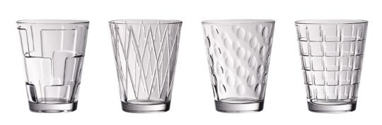 Villeroy & Boch Dressed Up Wasserglas Set 4-tlg. Clear 105 mm 