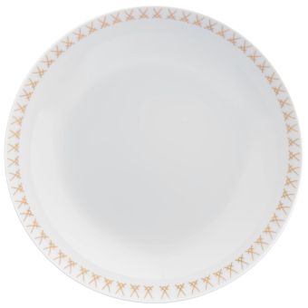 Meissen Salat- & Pastateller, Form No 41 , Swords Luxury Gold, Schwerterkante, Ø 22,5 Cm 