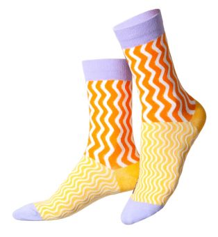Doiy Socken EMS Instant Ramen Chicken (53,1% Polyamide, 35,8% Cotton, 8,0% Polyester, 1,9% Elastane, 1,2% Elastodiene) 