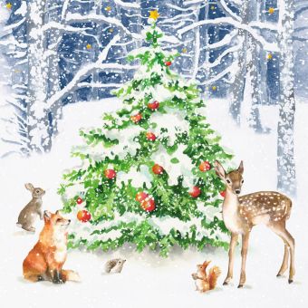 Paperproducts Design Servietten 33x33 cm Winter Forest 