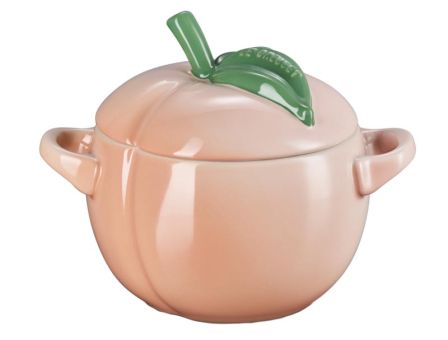 Le Creuset Mini-Cocotte 580 ml Pêche aus Steinzeug Poterie 