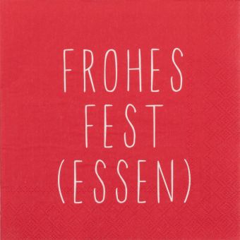 Räder Dining Servietten 33x33 cm Frohes Fest (Essen) 20 Stk. 