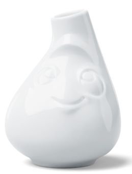 Fiftyeight Products Vase klein putzig weiß 1 Blume 