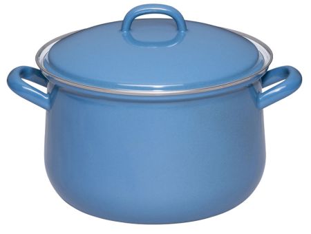 Riess Fleischtopf mit Deckel 20cm,3.5L Nature Blue Dark 