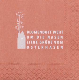 Räder Cocktailserviette 25x25cm Blumenduft 