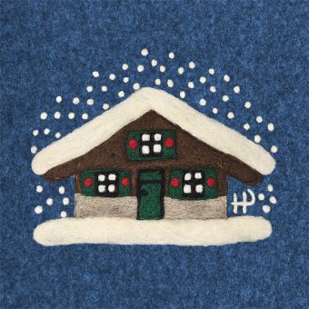 Paperproducts Servietten 33x33 cm Hütte im Schnee 