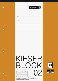 Brunnen Kieserblock A4 Lineatur 2 50 Blatt 