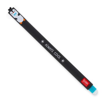 Legami Gelstift Pinguin (Tinte türkis, löschbar) 