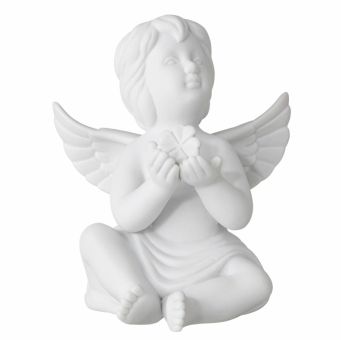 Rosenthal Engel mit Glücksklee Engel Gross Weiss Matt Engel Grosst 
