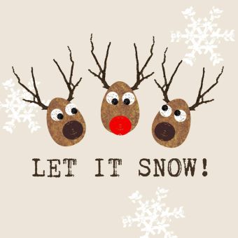Paperproducts Servietten 33x33 cm Let it snow cream 