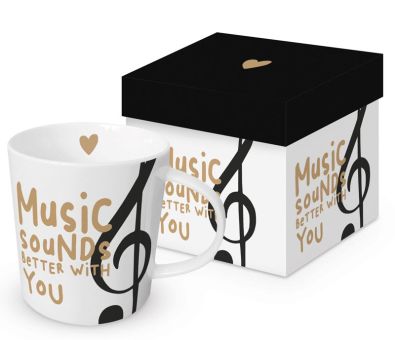 Paperproducts Trend Mug Music sounds better 