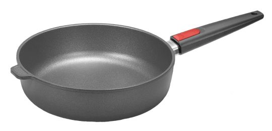 Woll Induktion Line Guss-Hochrandpfanne 24 cm Ø 7 cm hoch mit abnehmbarem Stiel 