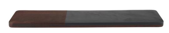 Gift Company Stone Platte mit Schiefer 48x15 cm dunkelgrau/braun 