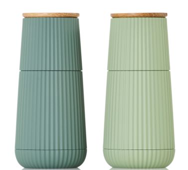 AdHoc Set Pfeffer- und Salzmühle Scape dark green&light green 
