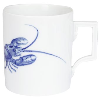 Meissen Henkelbecher Form Berlin Blue Treasures Motive Hummer 0,25 L 