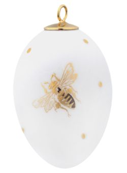 Meissen Osterei Bienen gold und sepia 45 cm 