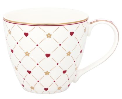 Greengate Henkelbecher Clarina heart white 