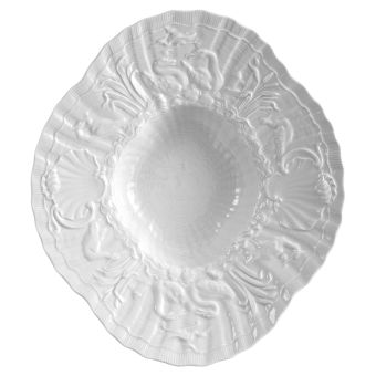 Meissen Gourmetteller tief Schwanendessin Weiß 29,5 cm 