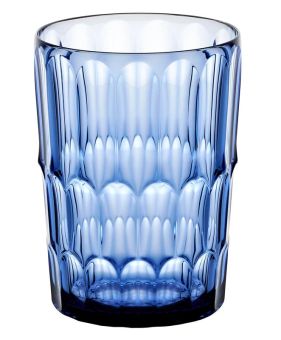 Guzzini Trinkglas hoch Dekor 2 Vanity Denim blue 