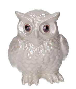 Gift Company Mignon Vase Eule weiß 